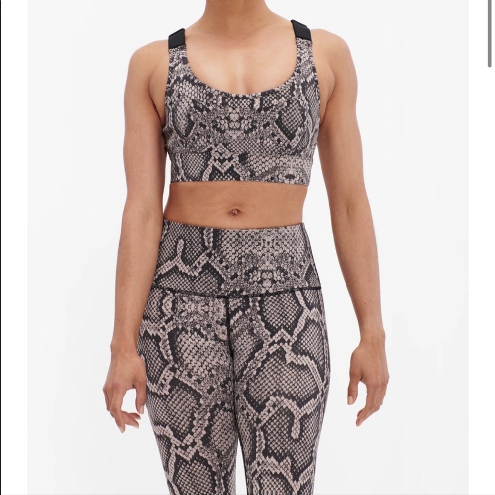 Varley Snake Print Edris Bra
